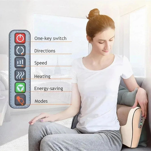 Relaxing Heated Massage Pillow